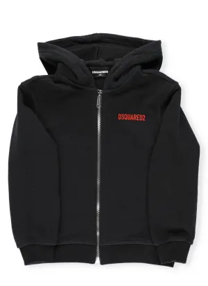 Dsquared2 Kids Icon Logo Printed Hooded Jacket