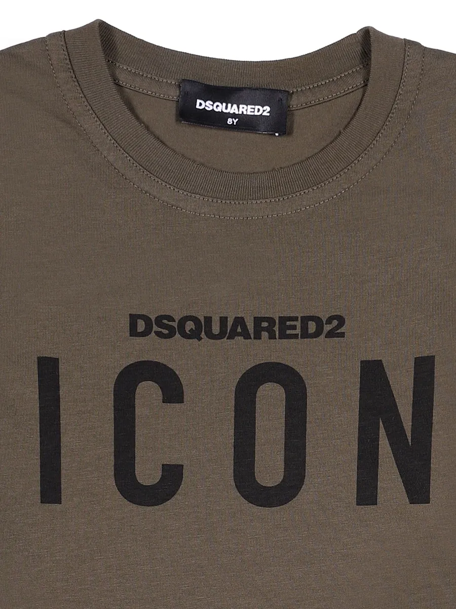 Dsquared2 Kids Icon Logo Printed Long Sleeve T-Shirt