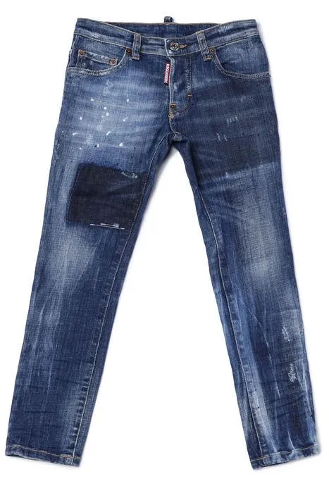 Dsquared2 Kids Logo Detailed Straight Leg Jeans