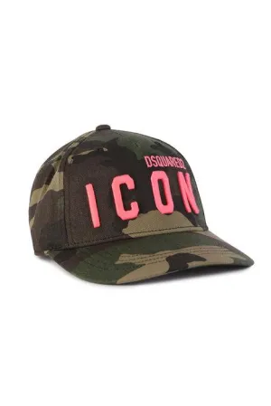 Dsquared2 Kids Logo Embroidered Camouflage Cap
