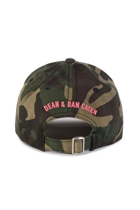 Dsquared2 Kids Logo Embroidered Camouflage Cap