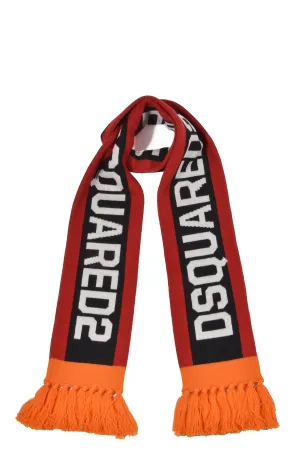 Dsquared2 Kids Logo Intarsia Scarf