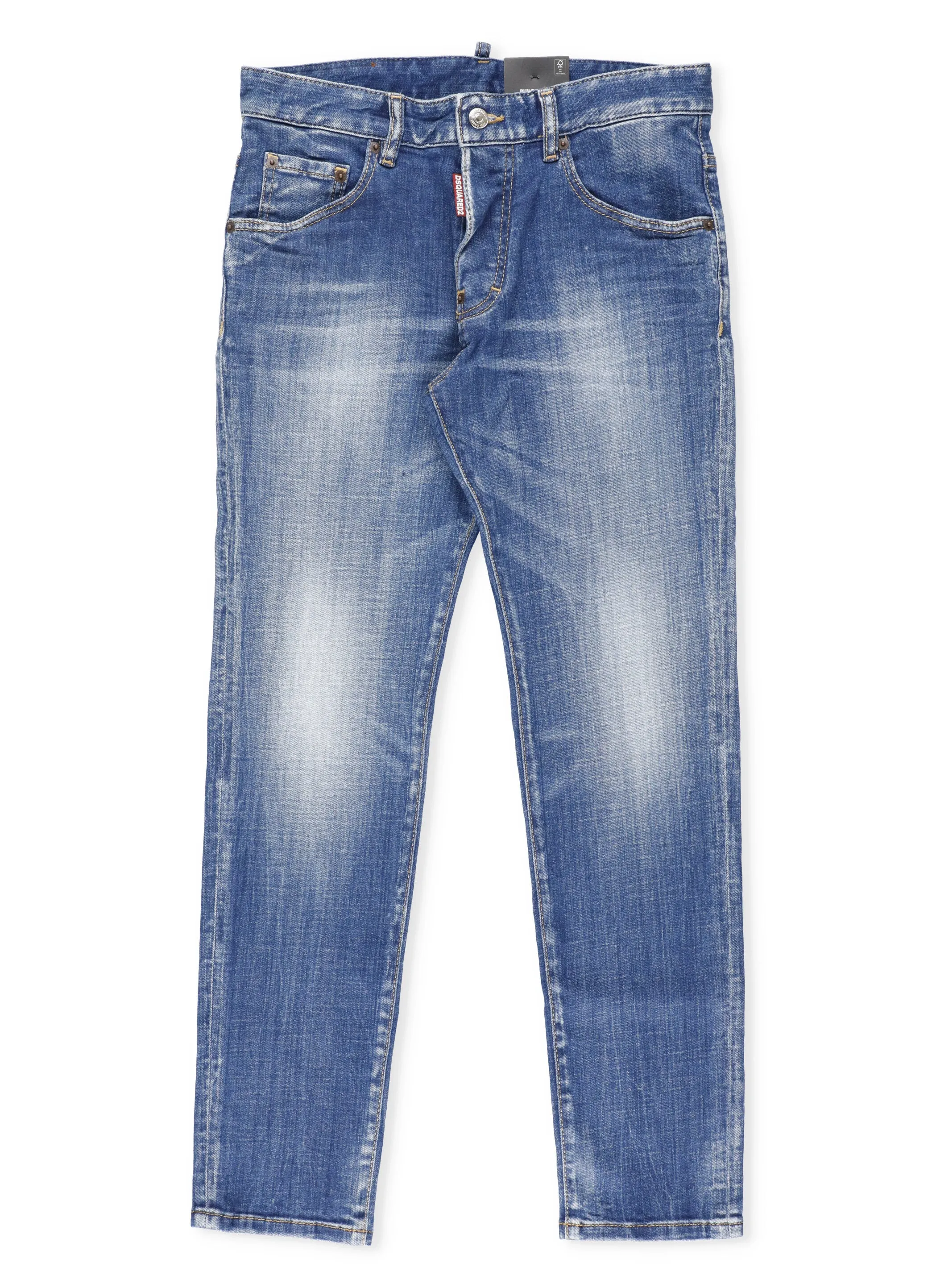 Dsquared2 Kids Logo Patch Straight-Leg Jeans