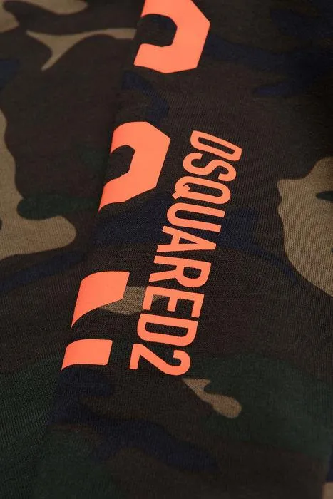 Dsquared2 Kids Logo Printed Camouflage Sweatpants
