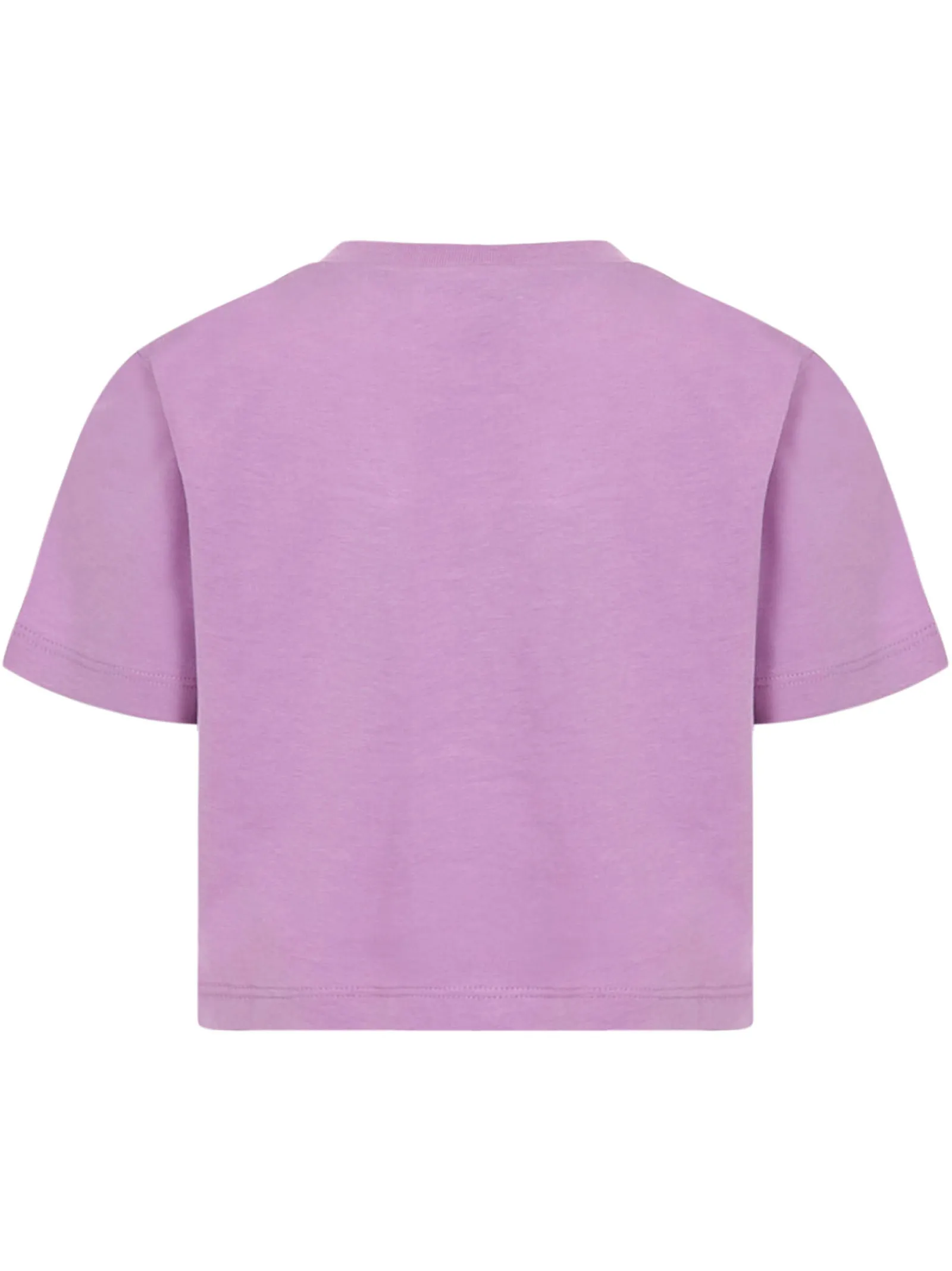 Dsquared2 Kids Logo Printed Crewneck Cropped T-Shirt