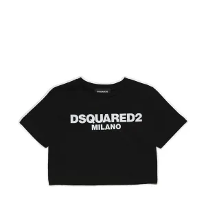 Dsquared2 Kids Logo Printed Crewneck T-Shirt