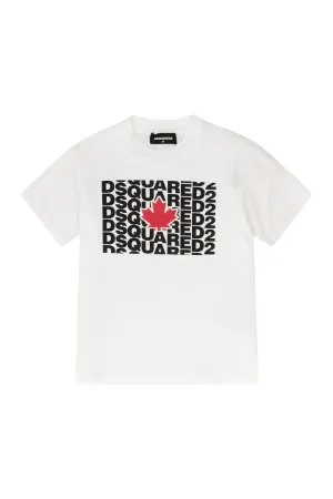 Dsquared2 Kids Logo Printed Crewneck T-Shirt