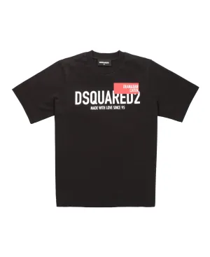 Dsquared2 Kids Logo Printed Crewneck T-Shirt