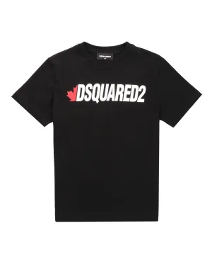 Dsquared2 Kids Logo Printed Crewneck T-Shirt