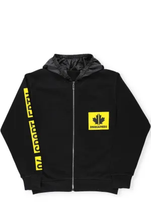 Dsquared2 Kids Logo Printed Hooded Jacket