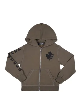 Dsquared2 Kids Logo Printed Hooded Jacket