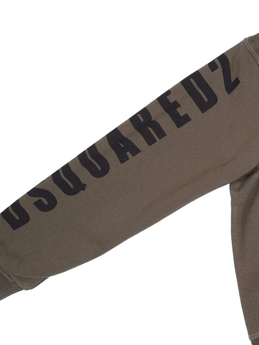 Dsquared2 Kids Logo Printed Hooded Jacket