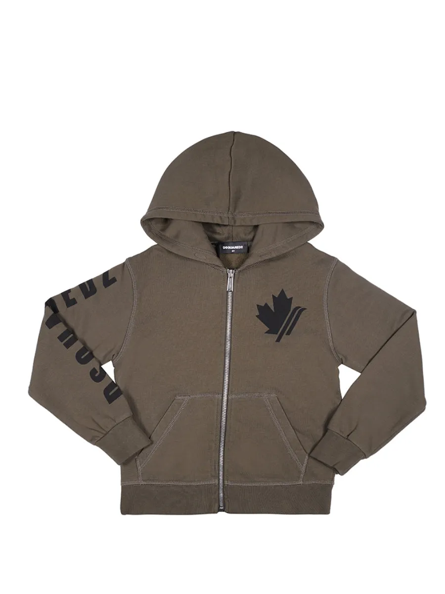 Dsquared2 Kids Logo Printed Hooded Jacket