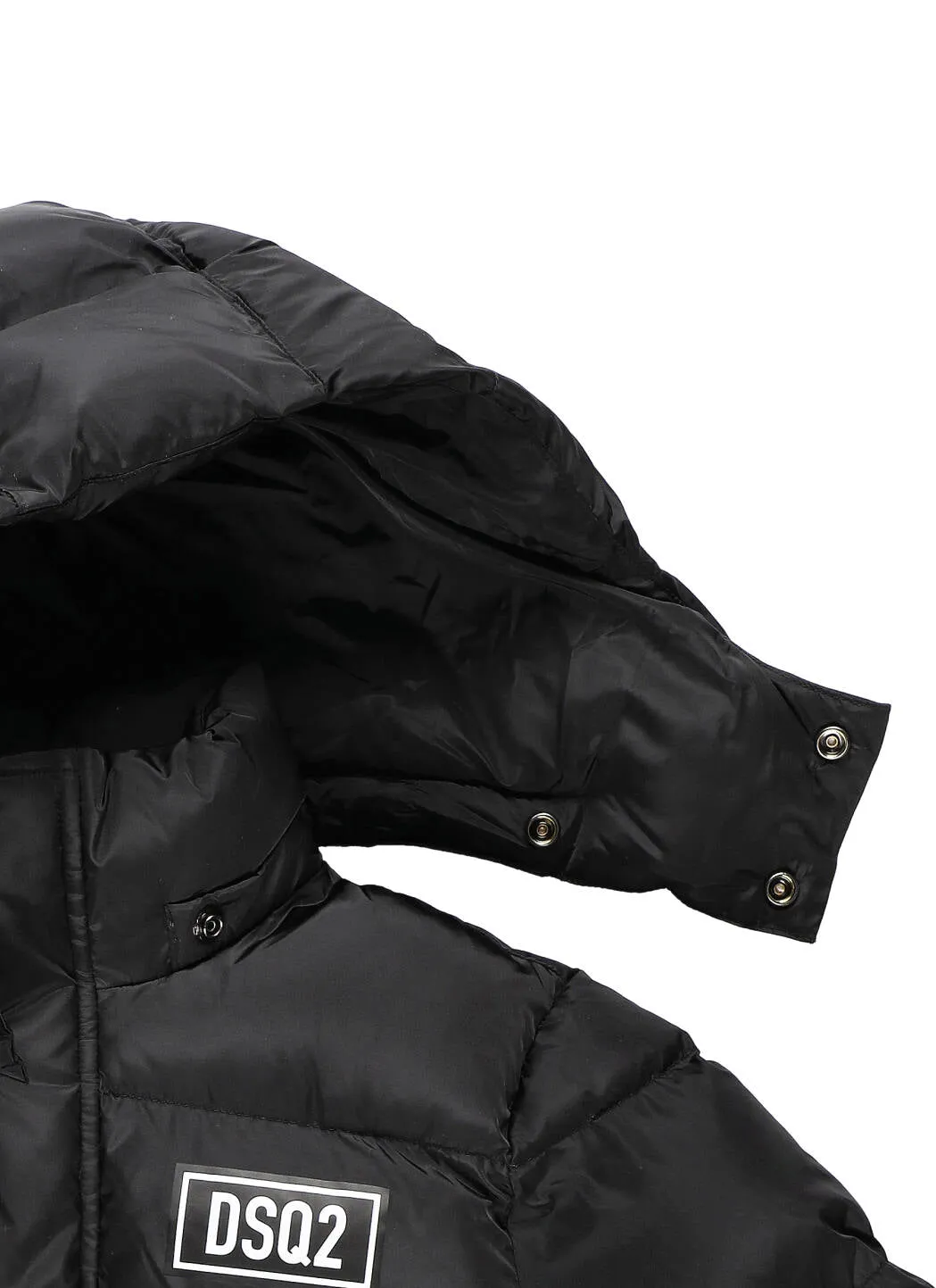 Dsquared2 Kids Logo Printed Hooded Puffer Jacket