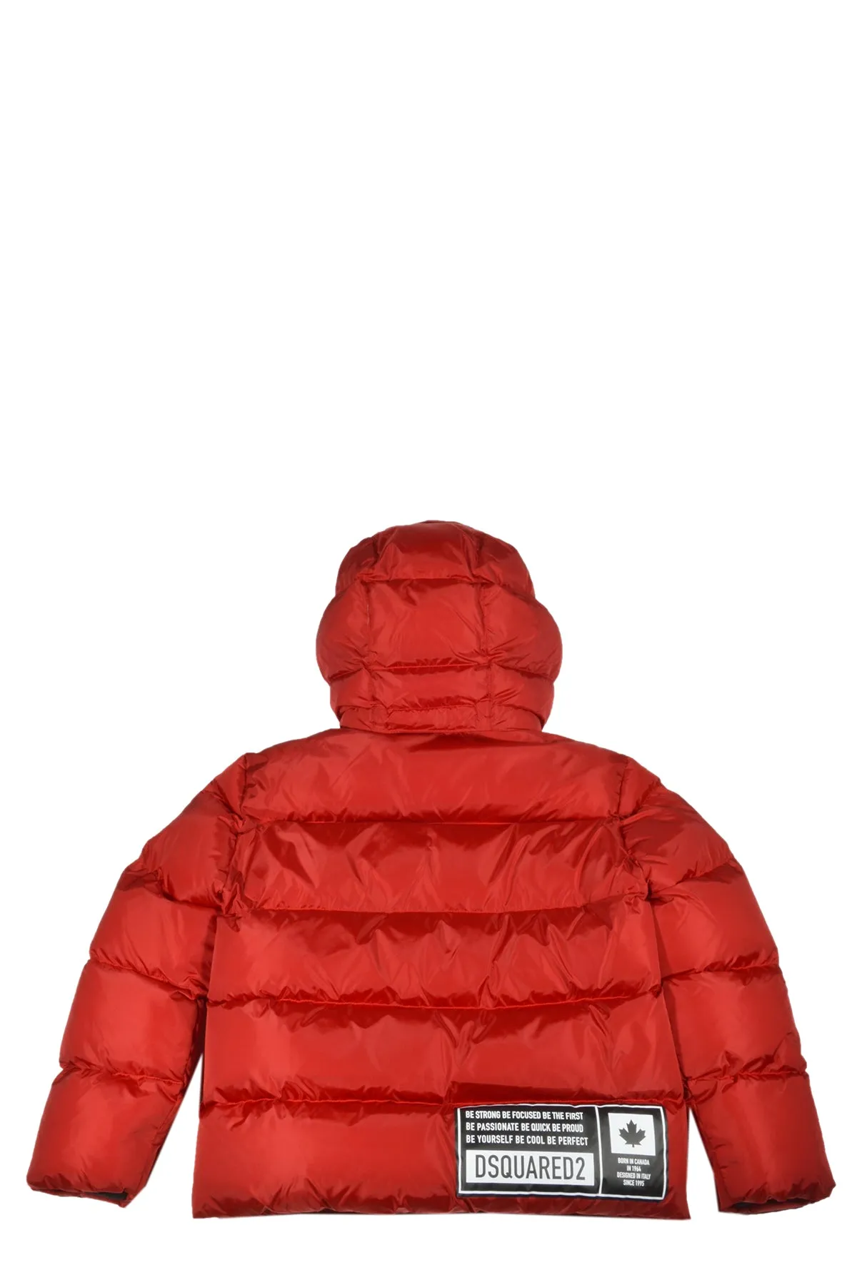 Dsquared2 Kids Logo Printed Hooded Puffer Jacket