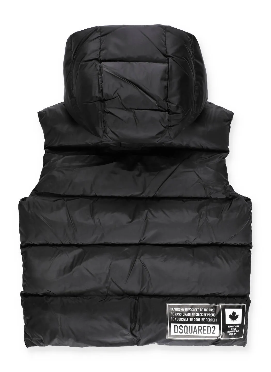 Dsquared2 Kids Logo Printed Hooded Puffer Vest