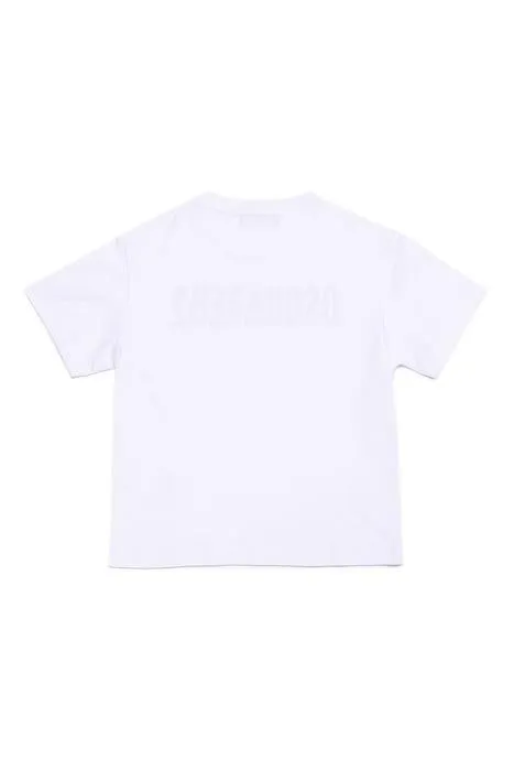 Dsquared2 Kids Logo Printed Sequin Crewneck T-Shirt