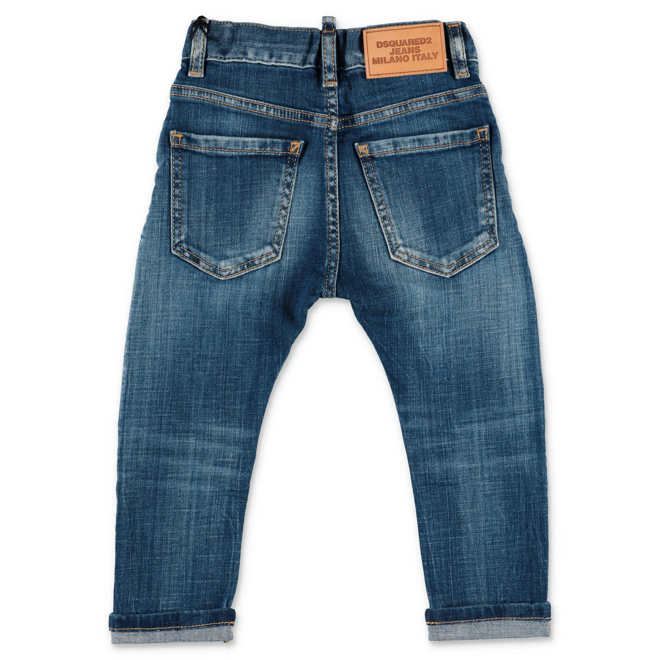 Dsquared2 Kids Logo Tag Slim-Fit Jeans