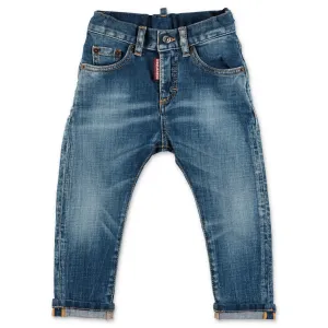 Dsquared2 Kids Logo Tag Slim-Fit Jeans