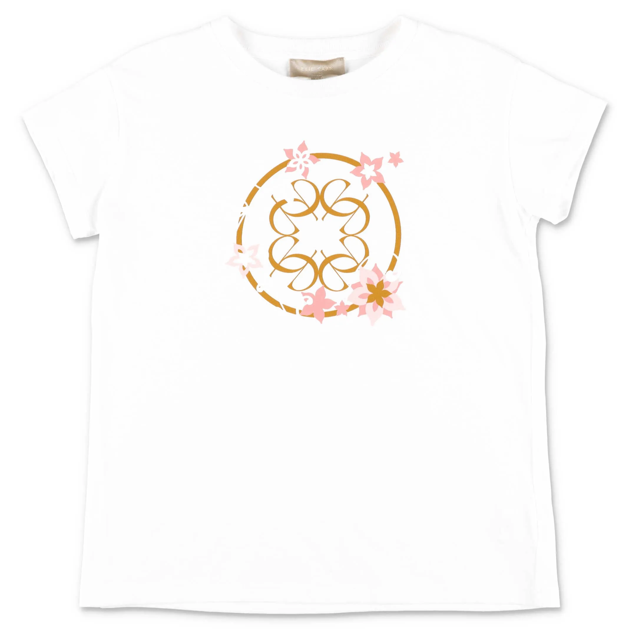 Elie Saab Junior Floral Logo Printed T-Shirt