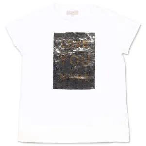 Elie Saab Junior Sequin Panel T-Shirt