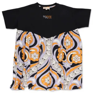 Emilio Pucci Junior Floral Printed T-Shirt Dress