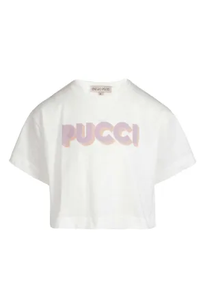 Emilio Pucci Junior Logo Printed Crewneck T-Shirt