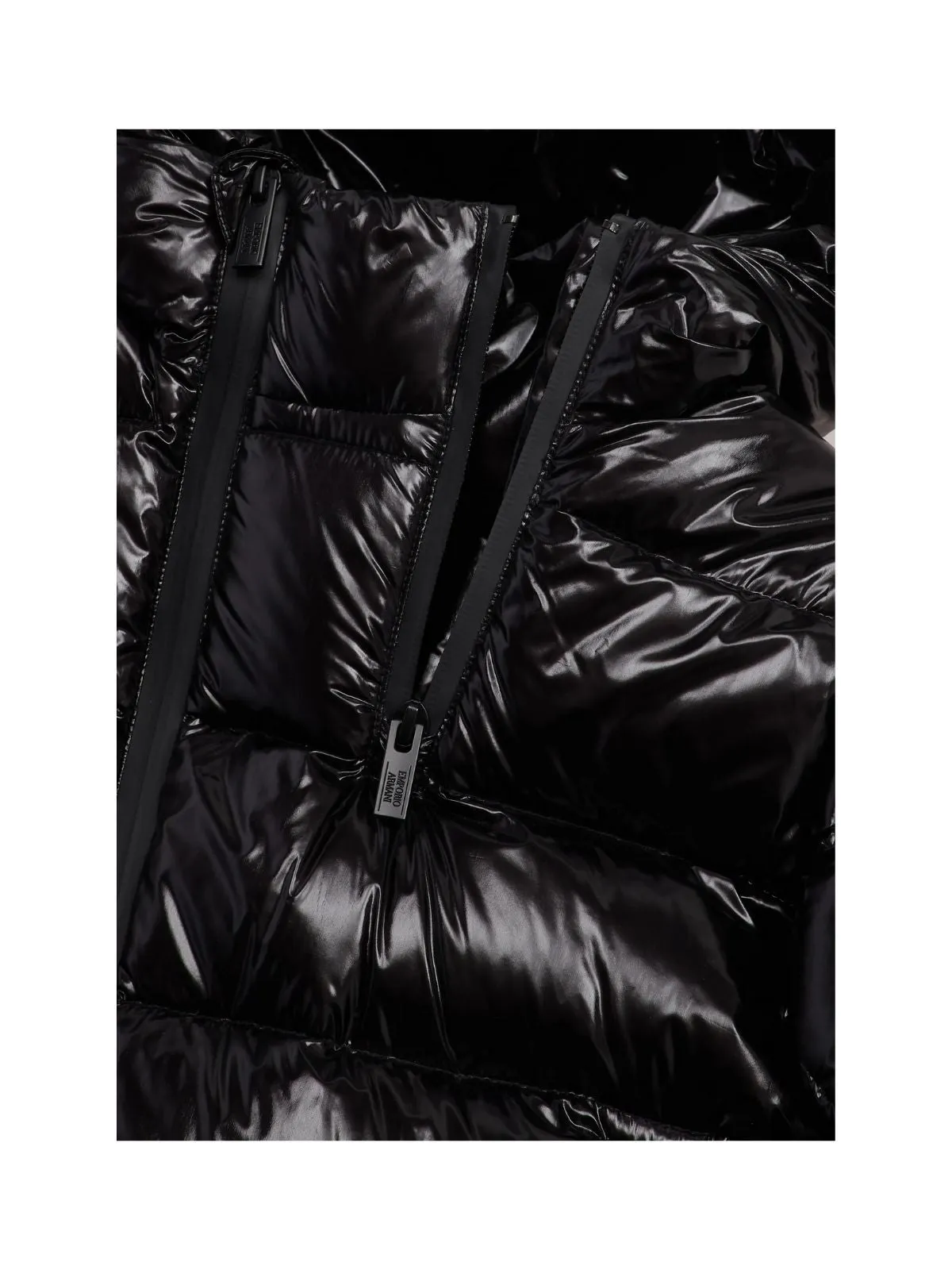 Emporio Armani Kids Asymmetric Zip Puffer Jacket