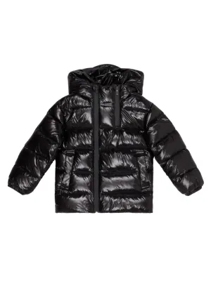Emporio Armani Kids Asymmetric Zip Puffer Jacket