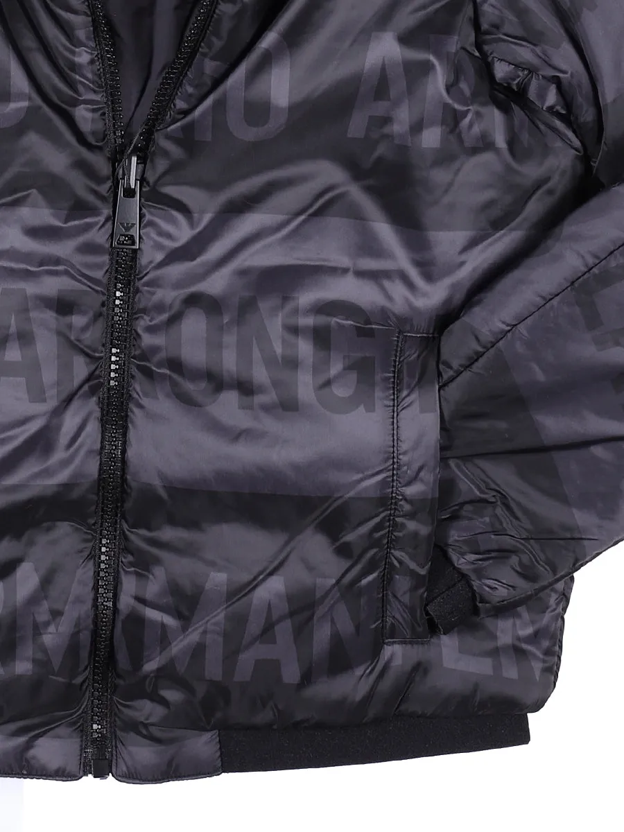 Emporio Armani Kids Hooded Bomber Jacket