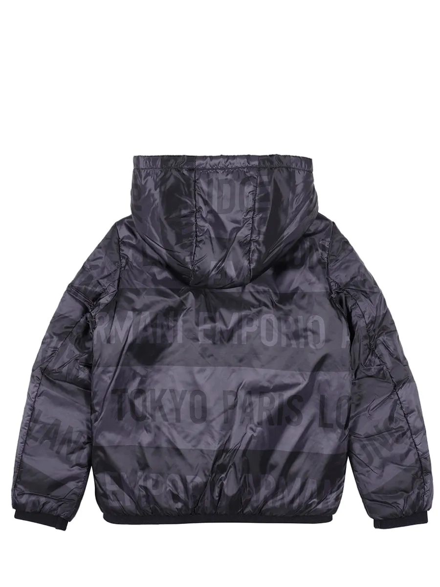 Emporio Armani Kids Hooded Bomber Jacket