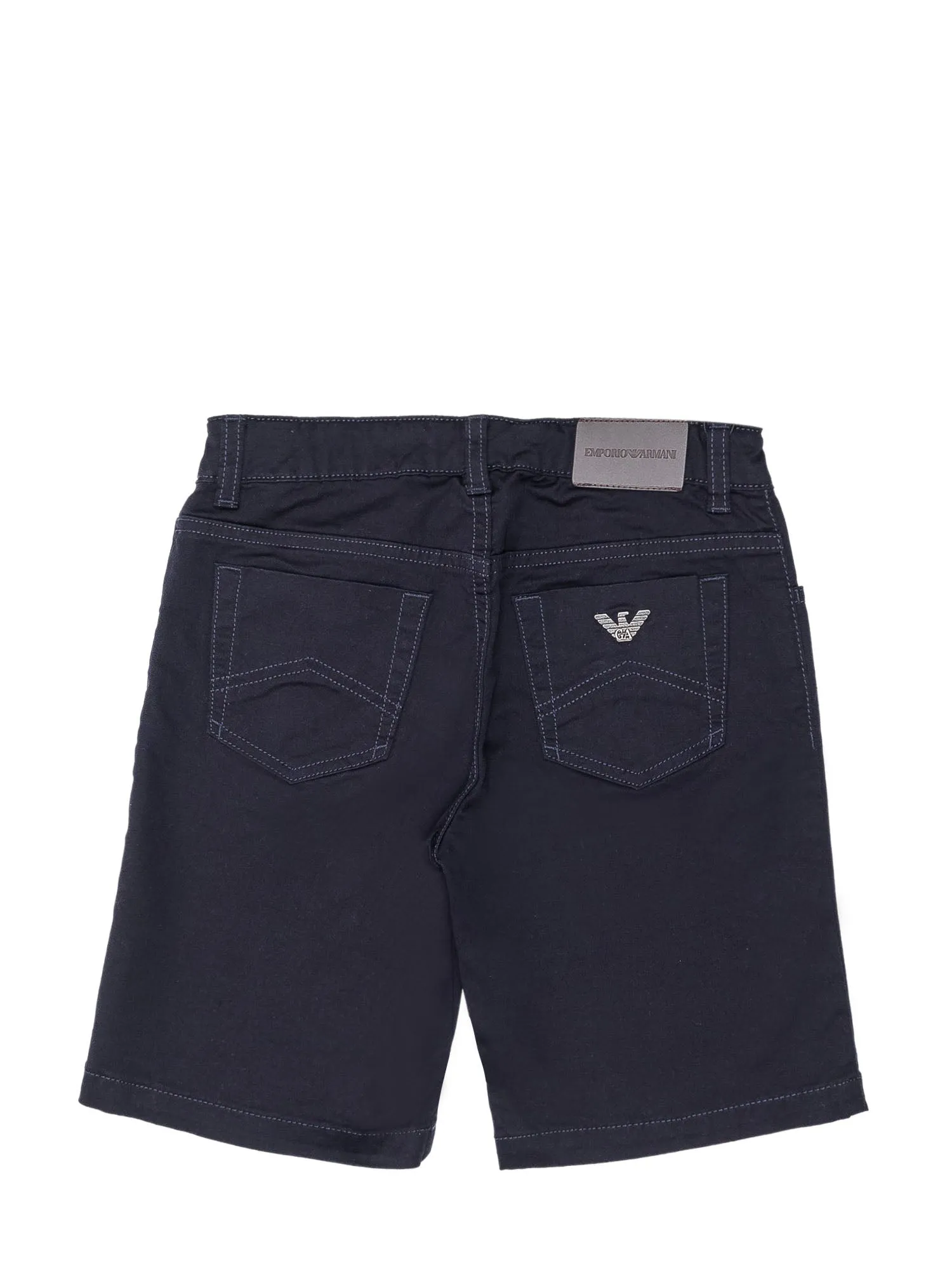 Emporio Armani Kids Logo Patch Bermuda Shorts