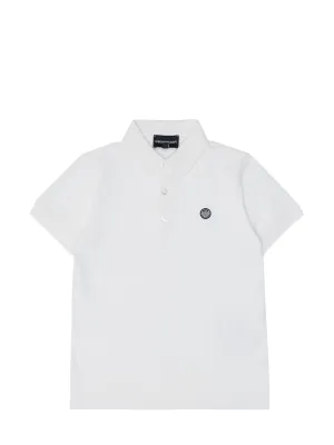 Emporio Armani Kids Logo Patch Polo Shirt