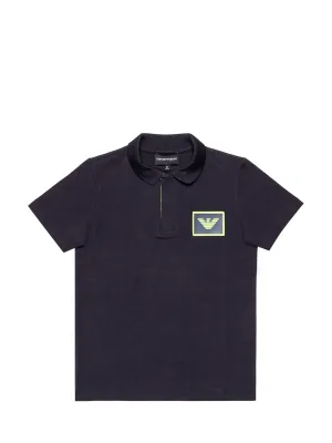 Emporio Armani Kids Logo Patch Polo Shirt
