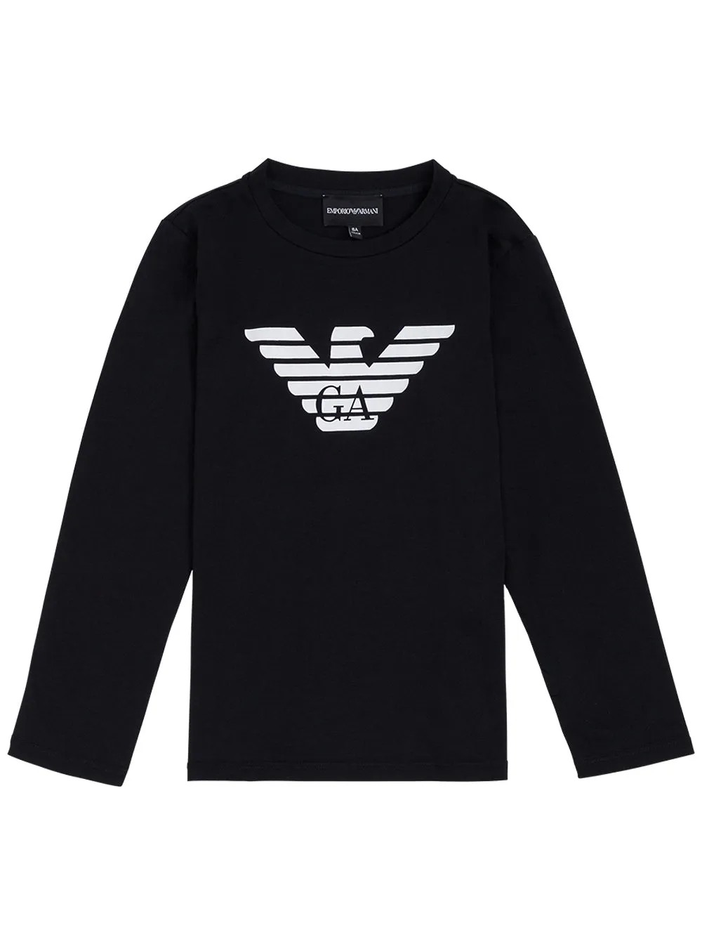 Emporio Armani Kids Logo Printed Long Sleeve T-Shirt