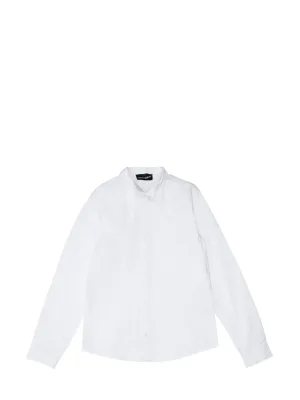 Emporio Armani Kids Pleated Bib Shirt