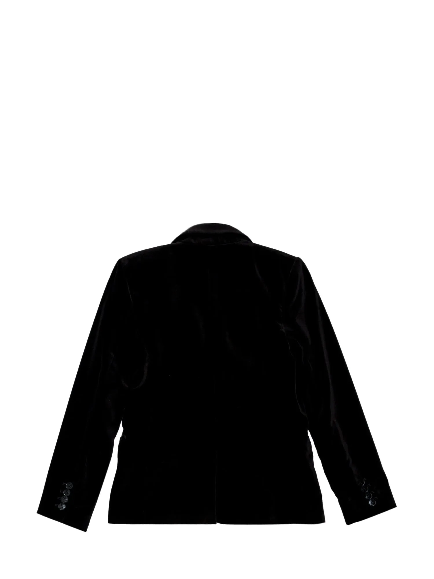 Emporio Armani Kids Single Breasted Velvet Blazer