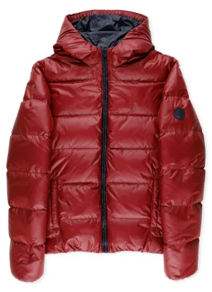 Fay Kids Logo Patch Puffer Jacket