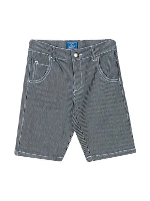 Fay Kids Striped Denim Shorts