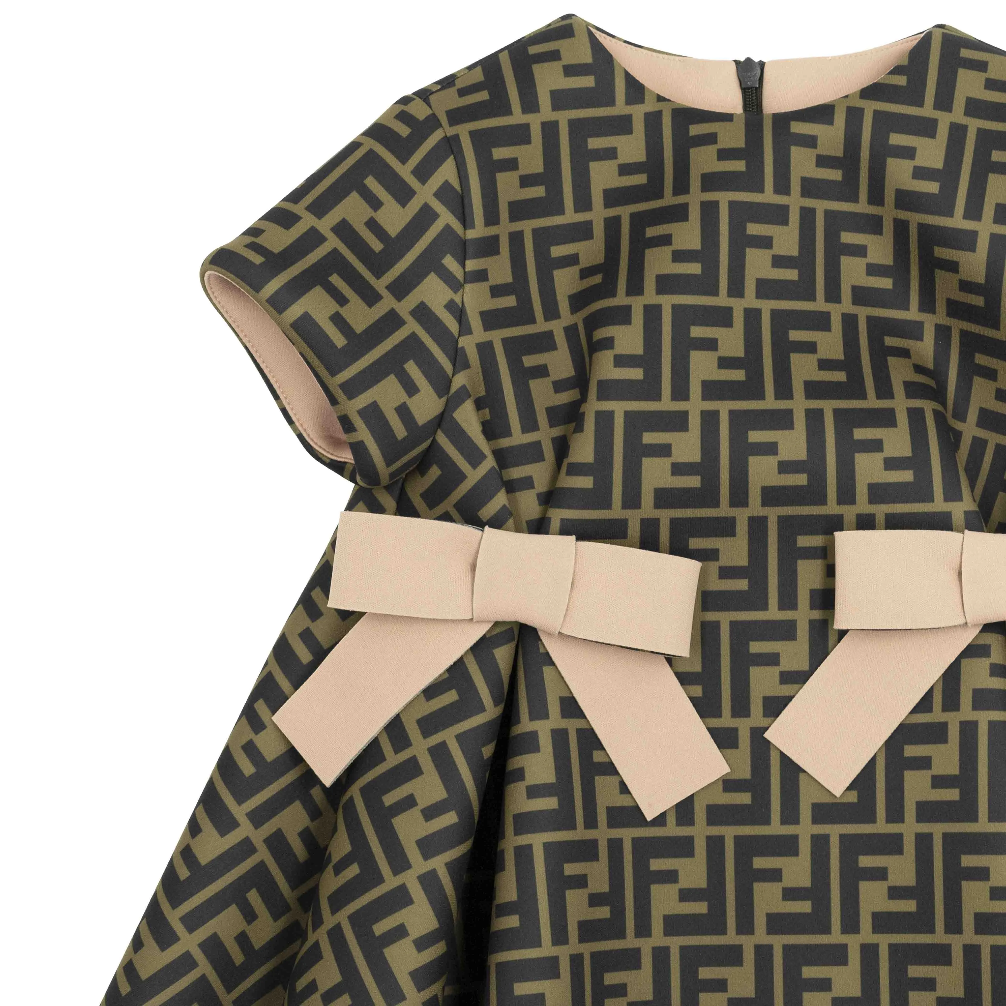 Fendi Kids FF Allover Printed Dress