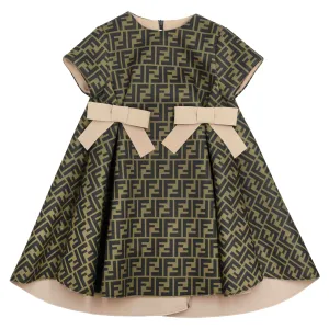 Fendi Kids FF Allover Printed Dress