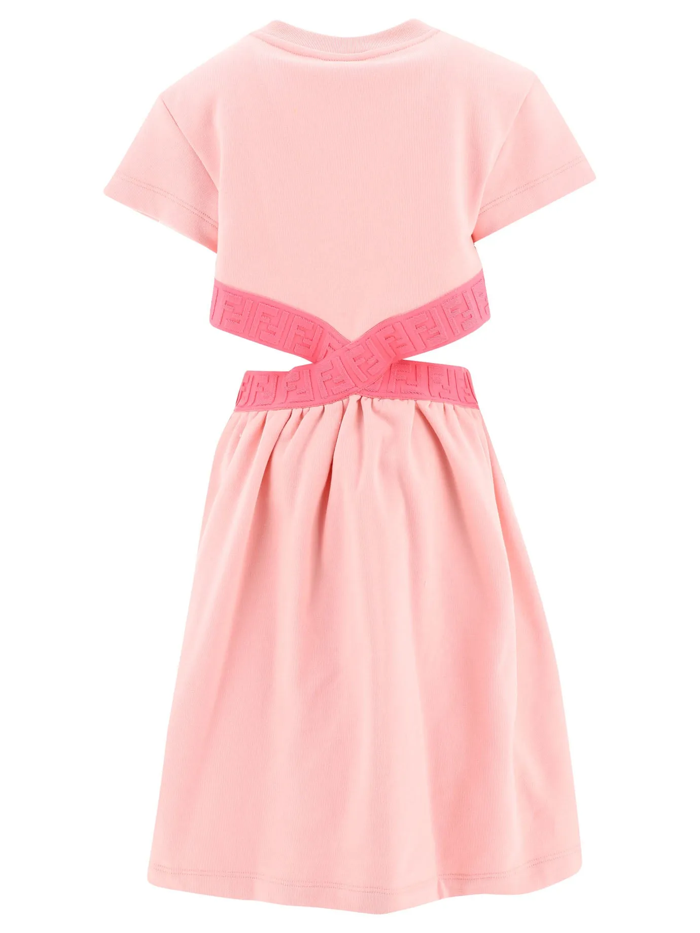Fendi Kids FF Jacquard Cut-Out Dress
