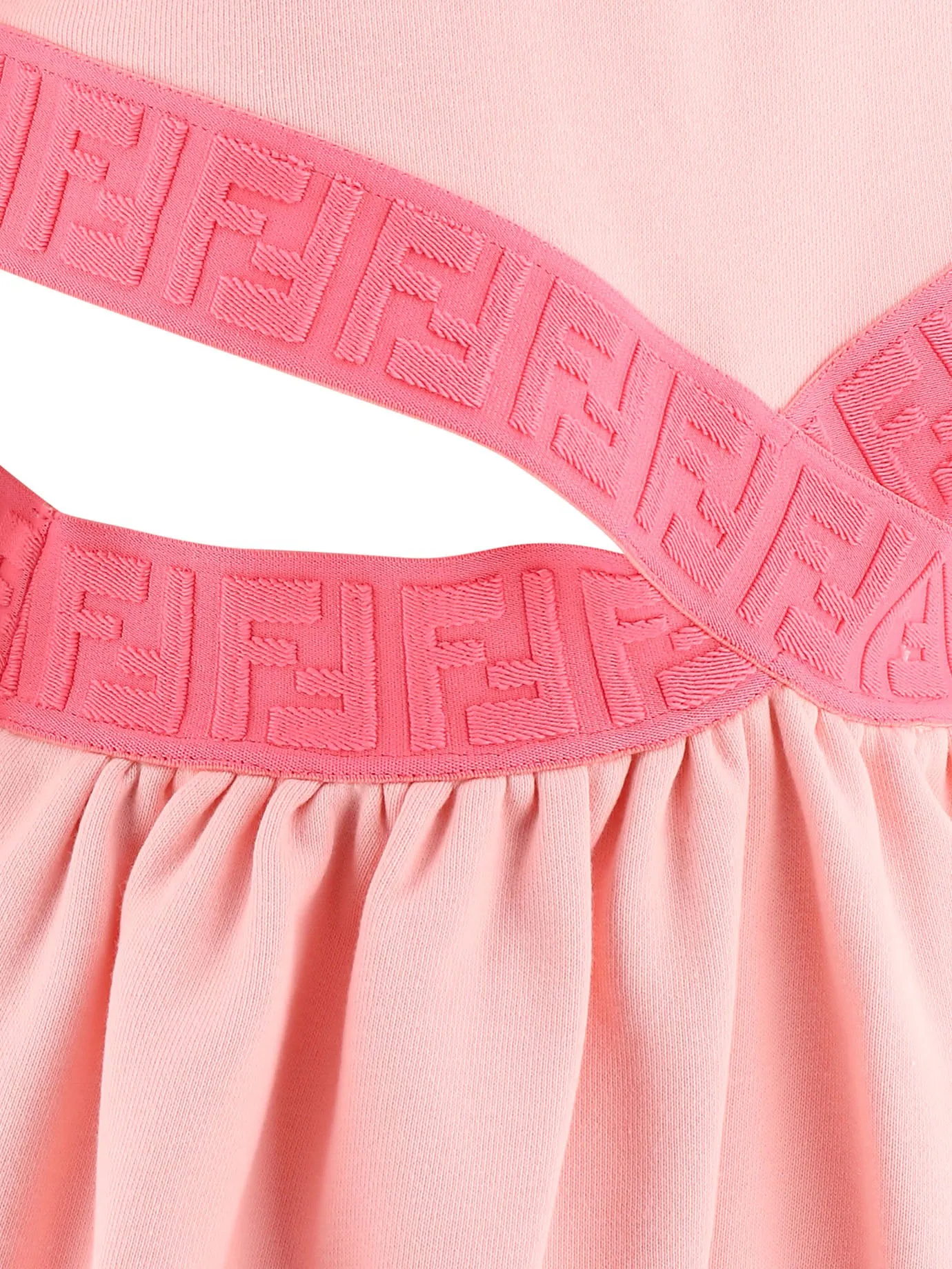 Fendi Kids FF Jacquard Cut-Out Dress