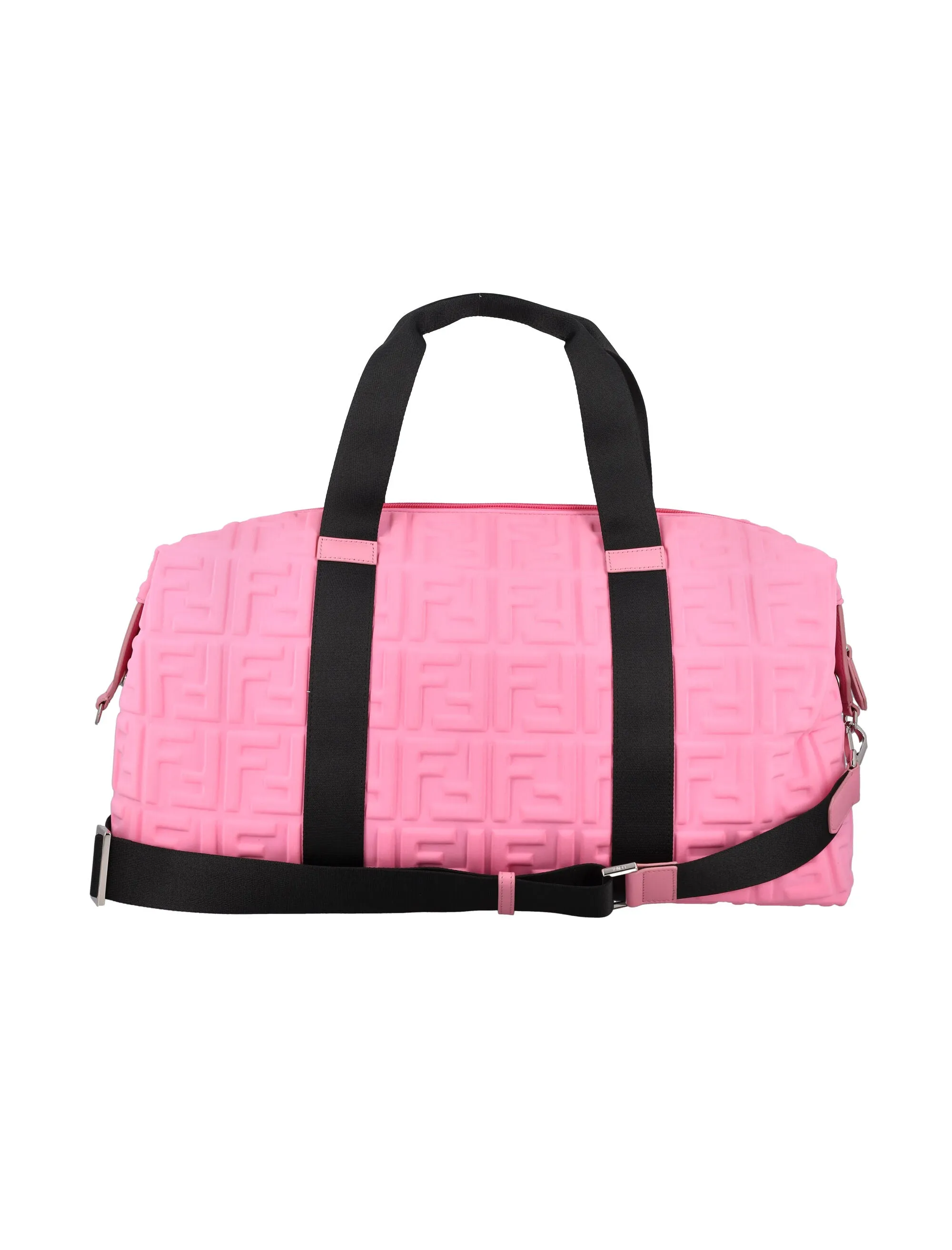 Fendi Kids FF Logo Embossed Large Duffle Bag