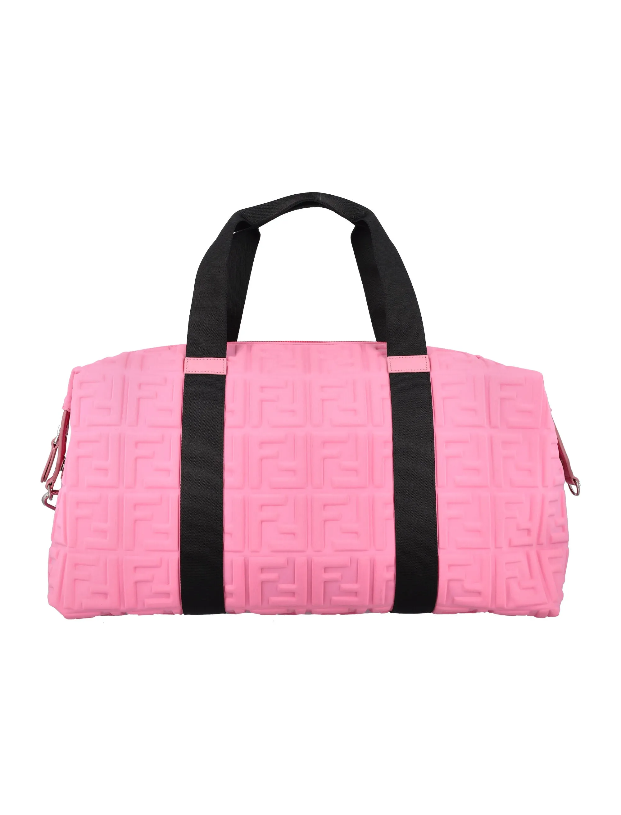Fendi Kids FF Logo Embossed Large Duffle Bag