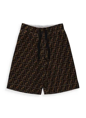 Fendi Kids FF Motif Bermuda Shorts