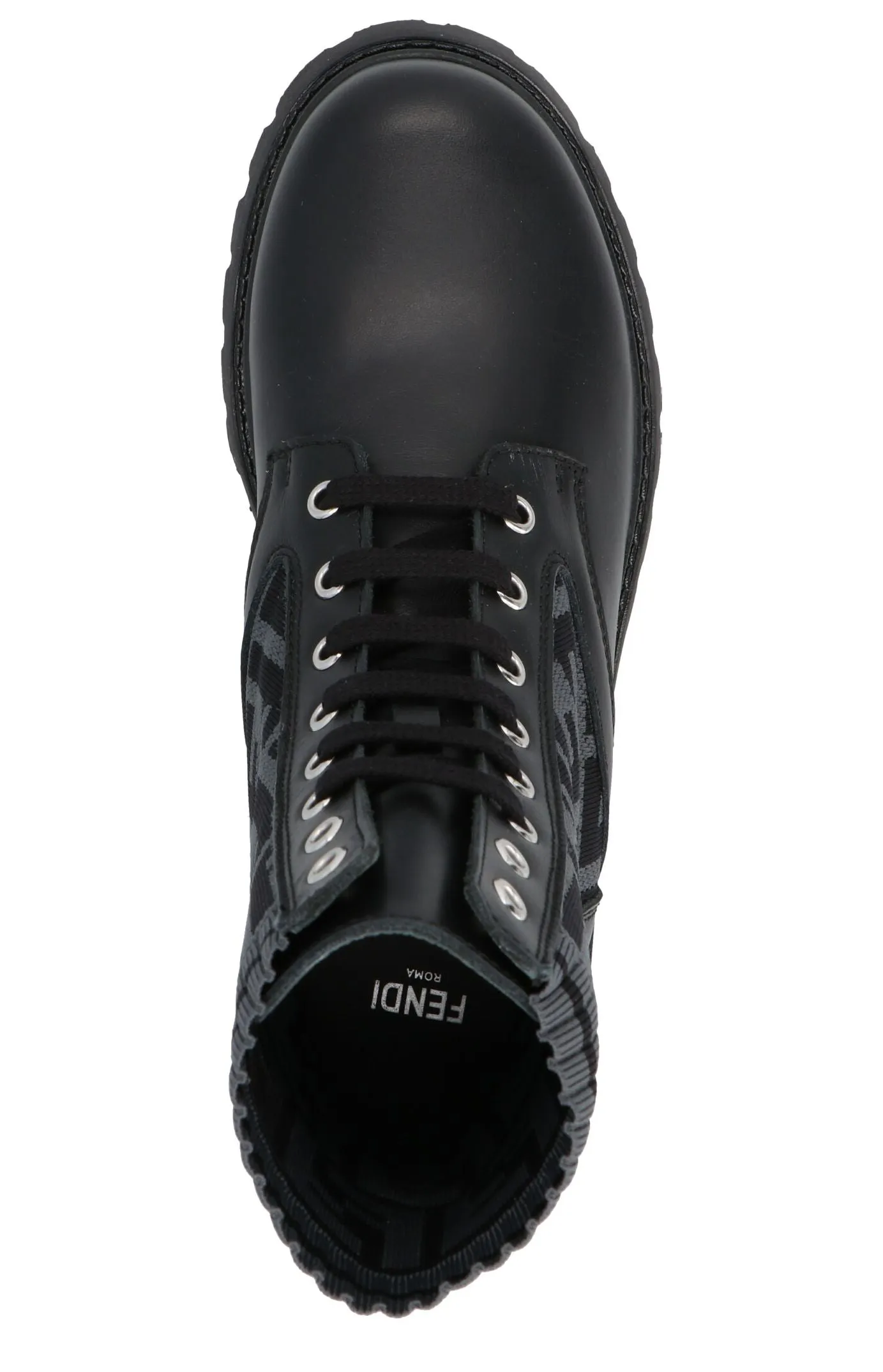 Fendi Kids FF Motif Combat Boots