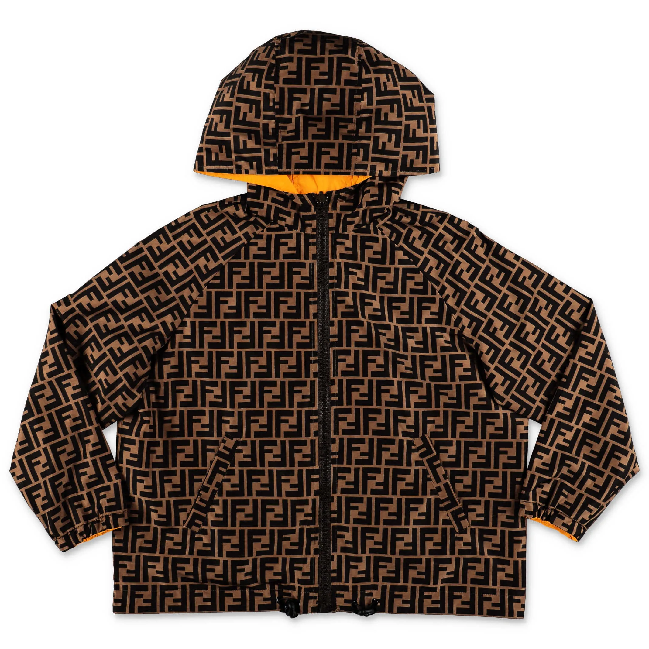 Fendi Kids FF Motif Reversible Windbreaker Jacket
