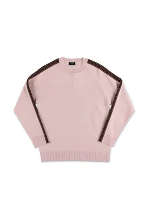 Fendi Kids FF Motif Tape Knit Jumper