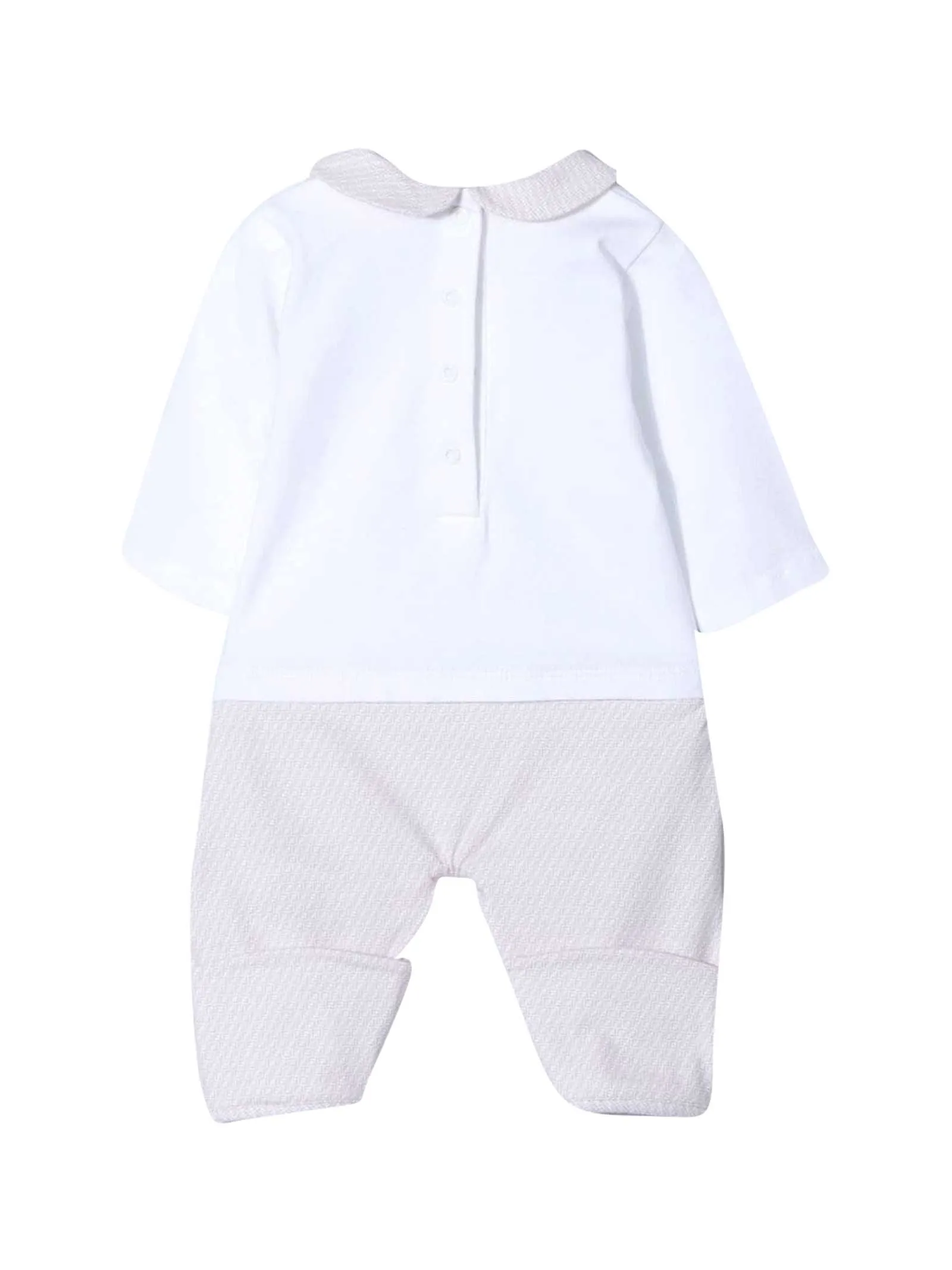Fendi Kids FF Patterned Babygrow Set